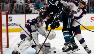 San Jose Sharks, led by Pavol Regenda, beat Columbus Blue Jackets