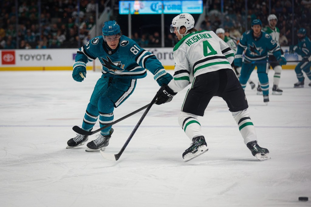 Macklin Celebrini extends streak as San Jose Sharks beat Dallas Stars