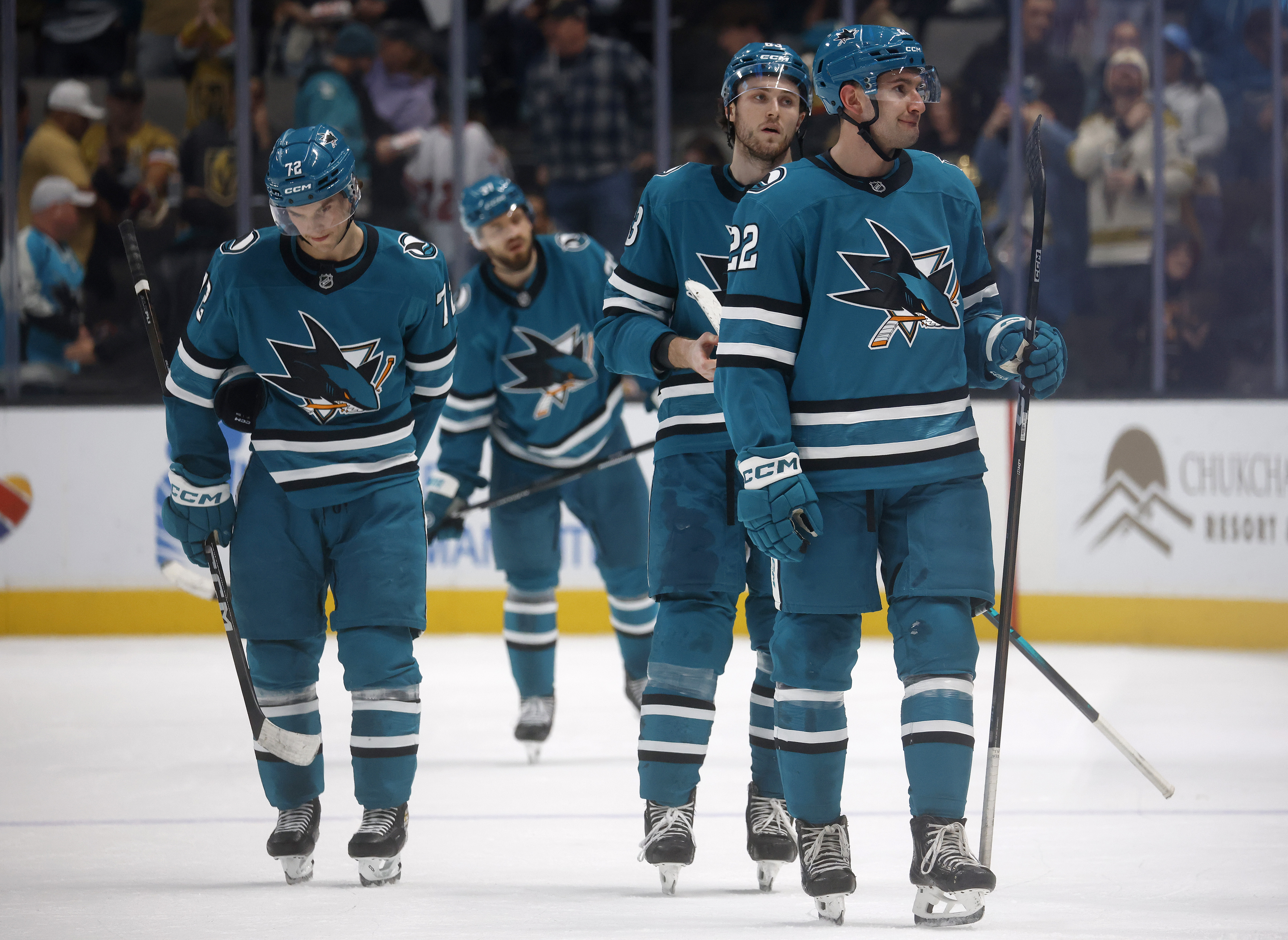 The San Jose Sharks, including San Jose Sharks’ Vincent Iorio...