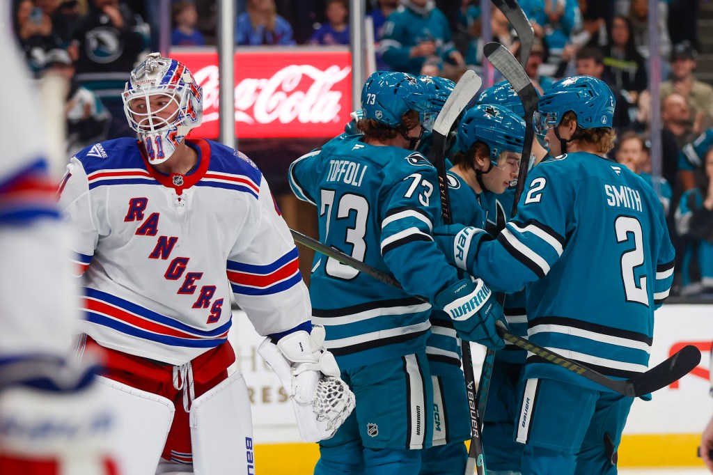San Jose Sharks, Macklin Celebrini start fast, beat New York Rangers