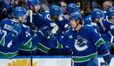 San Jose Sharks face Vancouver Canucks with Kiefer Sherwood still out