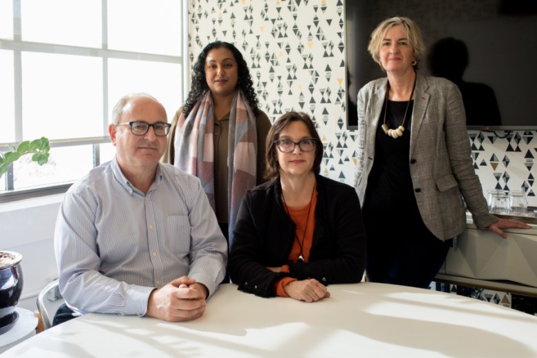 Lance Knobel, Tasneem Raja, Frances Dinkelspiel and Tracey Taylor.