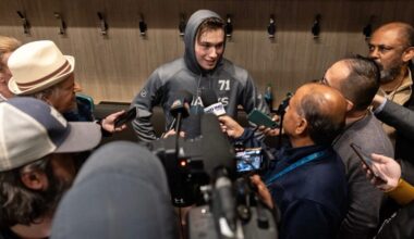 Sharks Locker Room: Celebrini Dragging Team Into Playoff Fight, On & Off the Ice