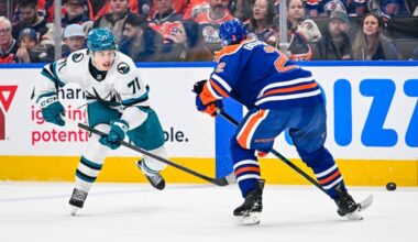 GOTTA SEE IT: Celebrini Protests Penalty Call...In His Favor