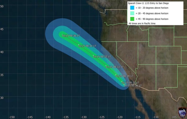 Crew 11 splashdown location