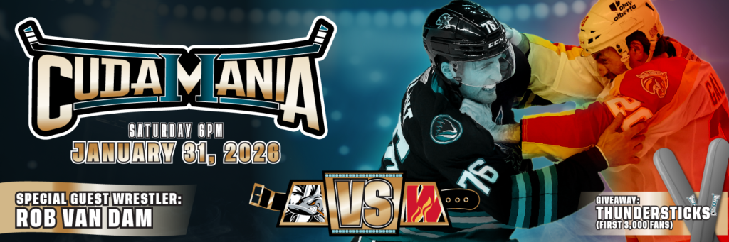 San Jose Barracuda vs. Calgary Wranglers: CudaMania with Special Guest Wrestler Rob Van Dam — 6 p.m. at Tech CU Arena, San Jose