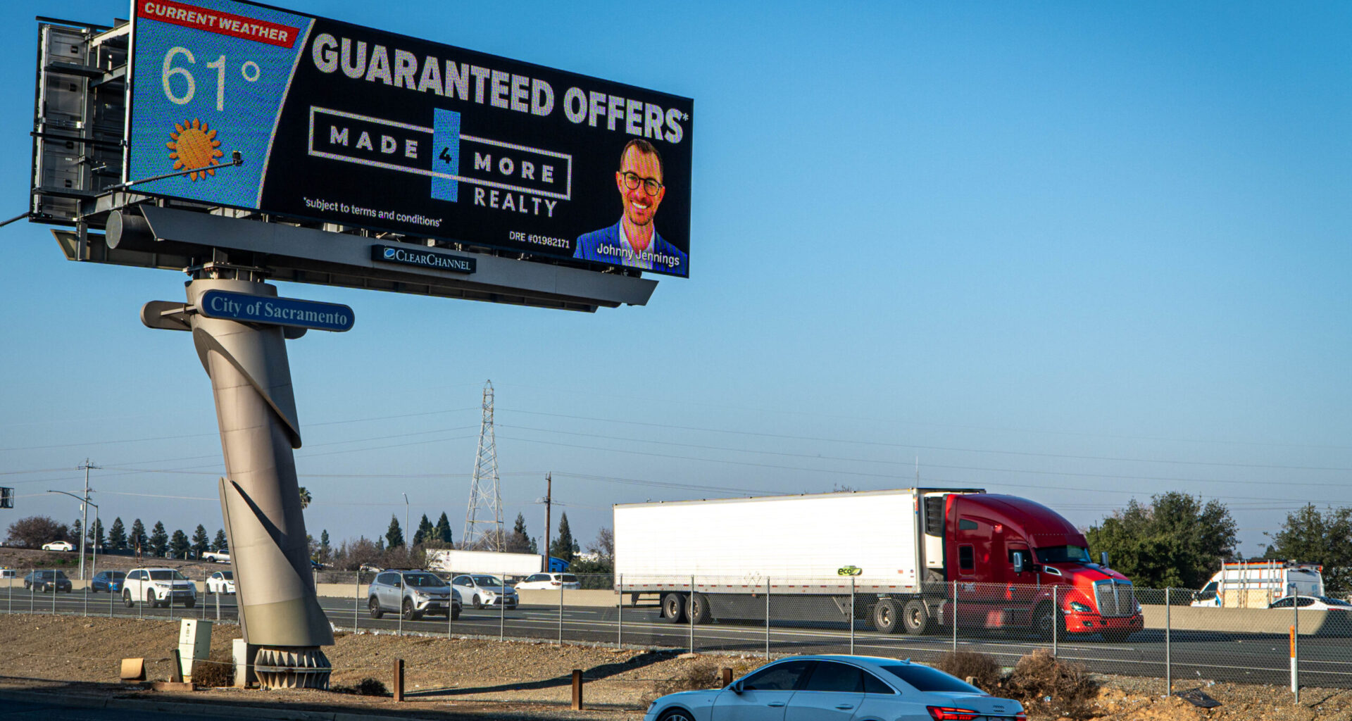 Billboard over Highway 99