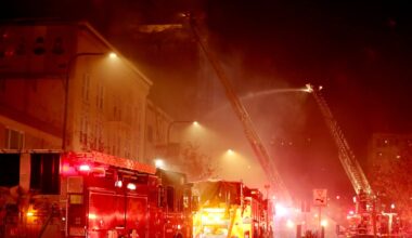 Two-alarm fire at warehouse extinguished