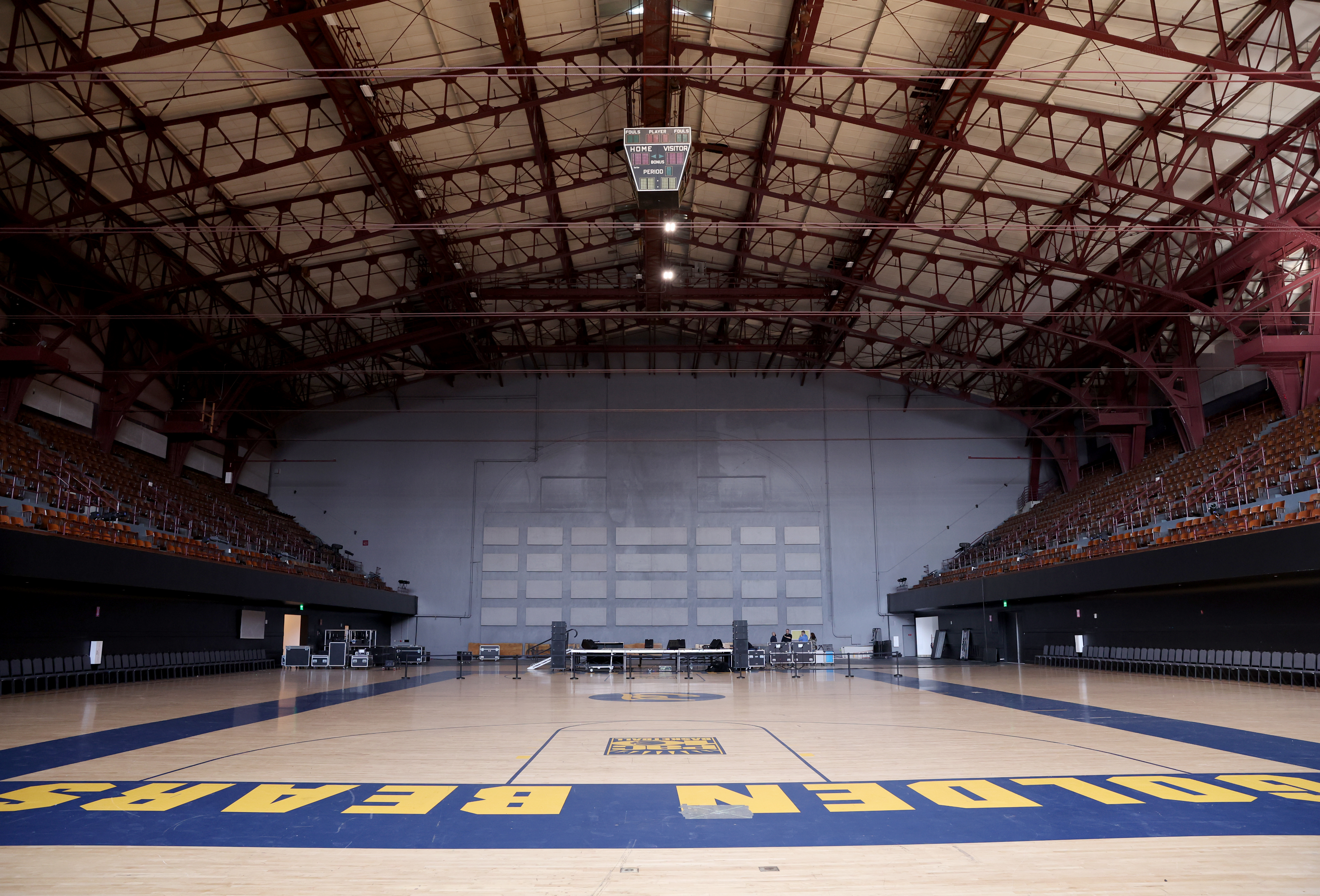 A view of the newly-renovated arena at the Henry J....