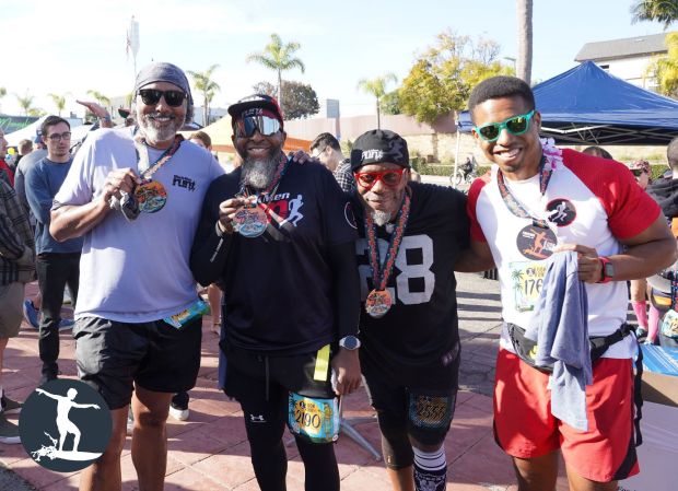 Participants in last year's Kook Run along the coast. (Courtesy The Kook Run)