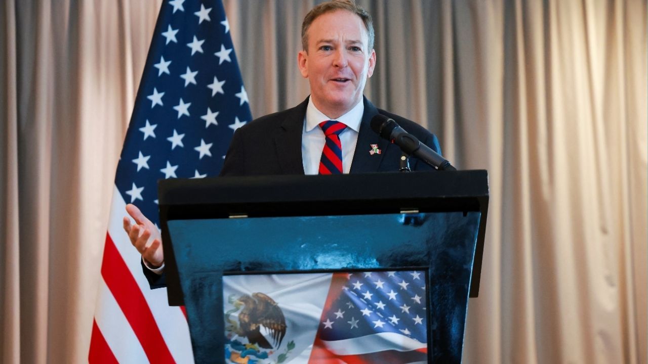 Environmental Protection Agency (EPA) Administrator Lee Zeldin speaks during the signing of the memorandum of understanding between U.S. and Mexico to achieve a permanent solution to the decades-old Tijuana River sewage crisis, in Mexico City, Mexico July 24, 2025. (Reuters/Raquel Cunha)