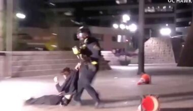 Demonstrator injured after federal agent fired projectile from close range during California protest