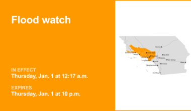 Flood watch in place for Los Angeles County until Thursday night caused by persistent rain – San Gabriel Valley Tribune