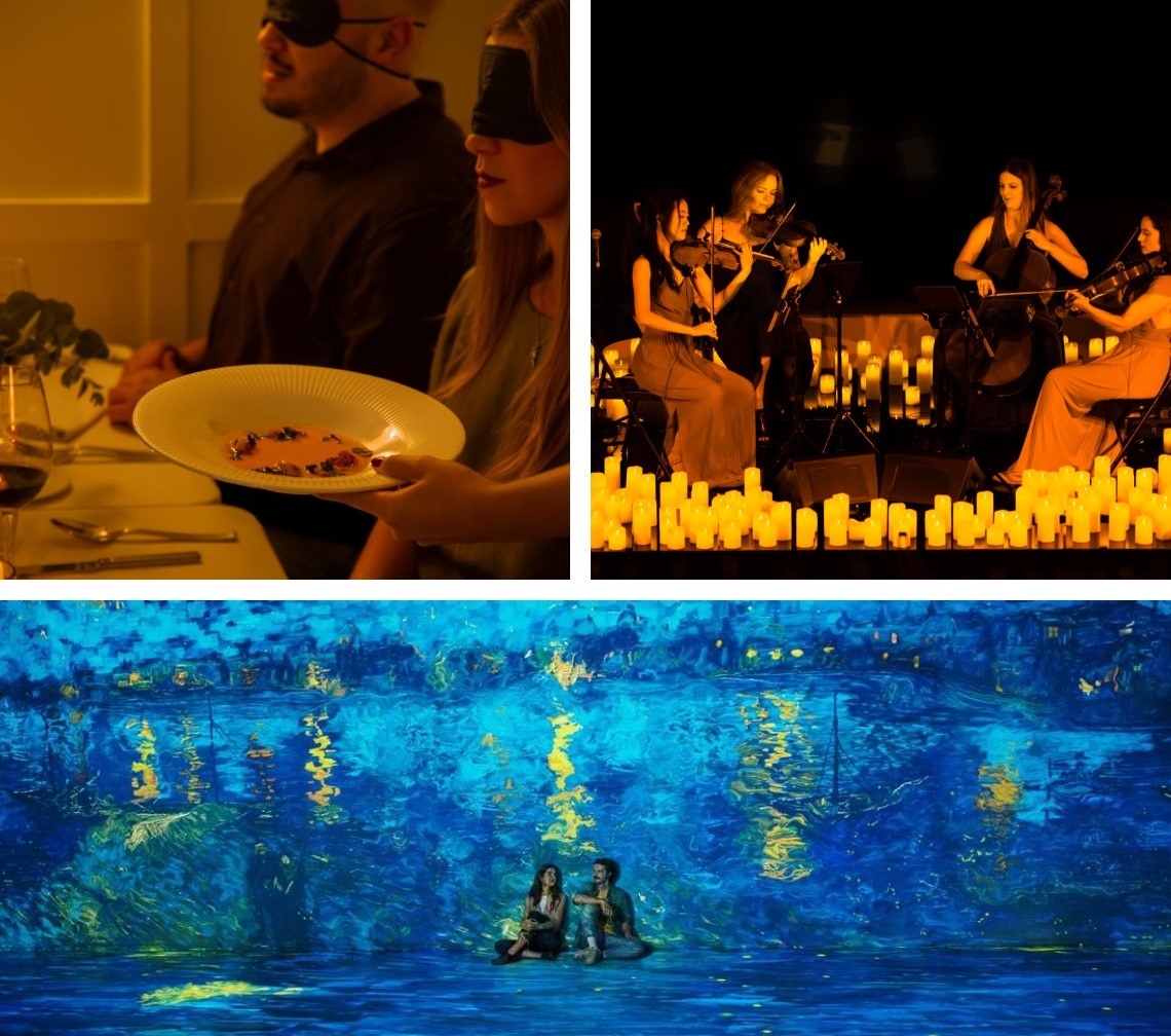 A collage of Fever experiences.