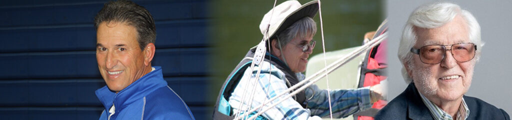Composite image of Tom Casanova, Ruth Barcus, and Bill Tatham 