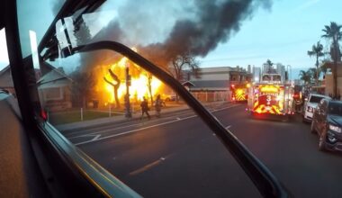 Fresno firefighters rescued an elderly woman from a house fire on N. Fulton Street Sunday evening, leaving her in critical condition while a second resident escaped safely and the cause remains under investigation.
