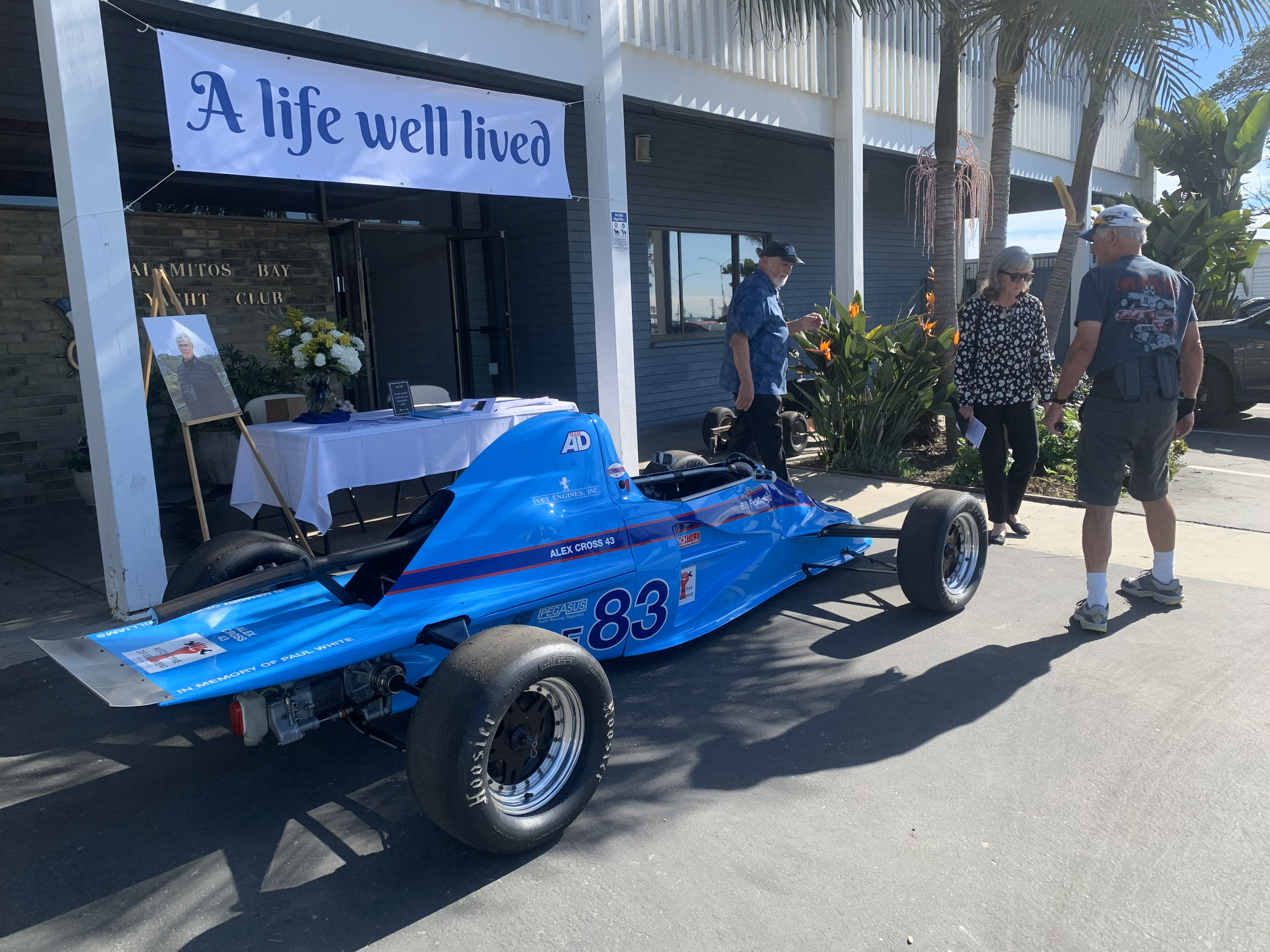 Alex Cross’ Formula Ford on display at ABYC for his...