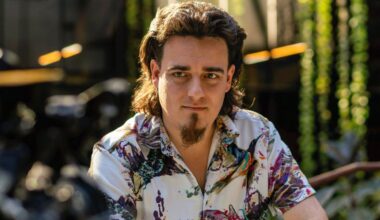 Palmer Luckey, founder of Anduril Industries, during an interview on "The Circuit with Emily Chang" at Anduril's headquarters in Costa Mesa, California, US, on Thursday, Dec. 14, 2023. Anduril recently beat several legacy defense players in a contest for a major contract to develop an unmanned fighter jet for the US Air Force and is now valued at $8.5 billion. Photographer: Kyle Grillot/Bloomberg via Getty Images