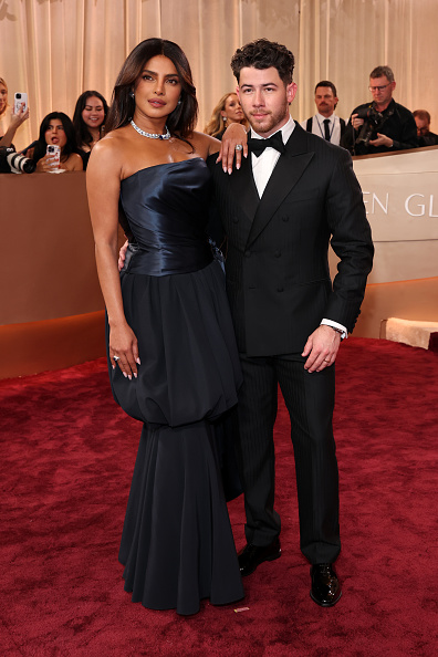 Priyanka Chopra Jonas and Nick Jonas attend the 83rd Annual Golden Globe Awards 