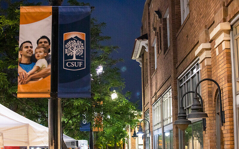 Grand Central Art Center at night