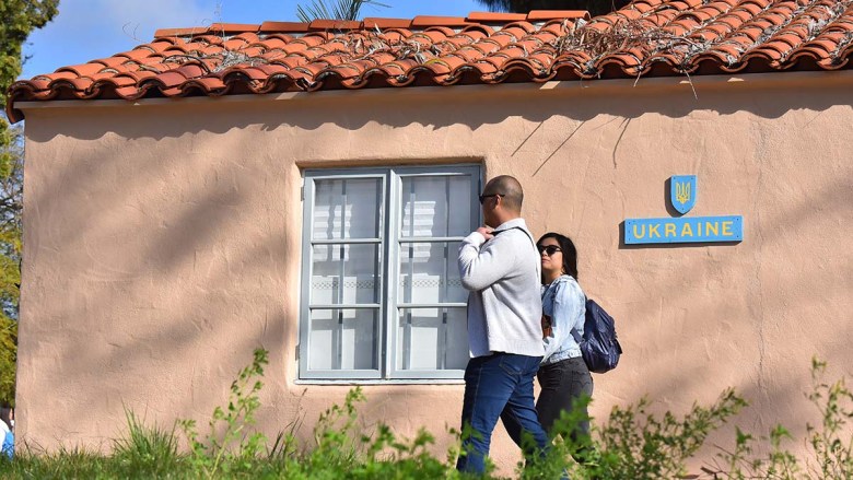The House of Ukraine in Balboa Park helped organize rally.