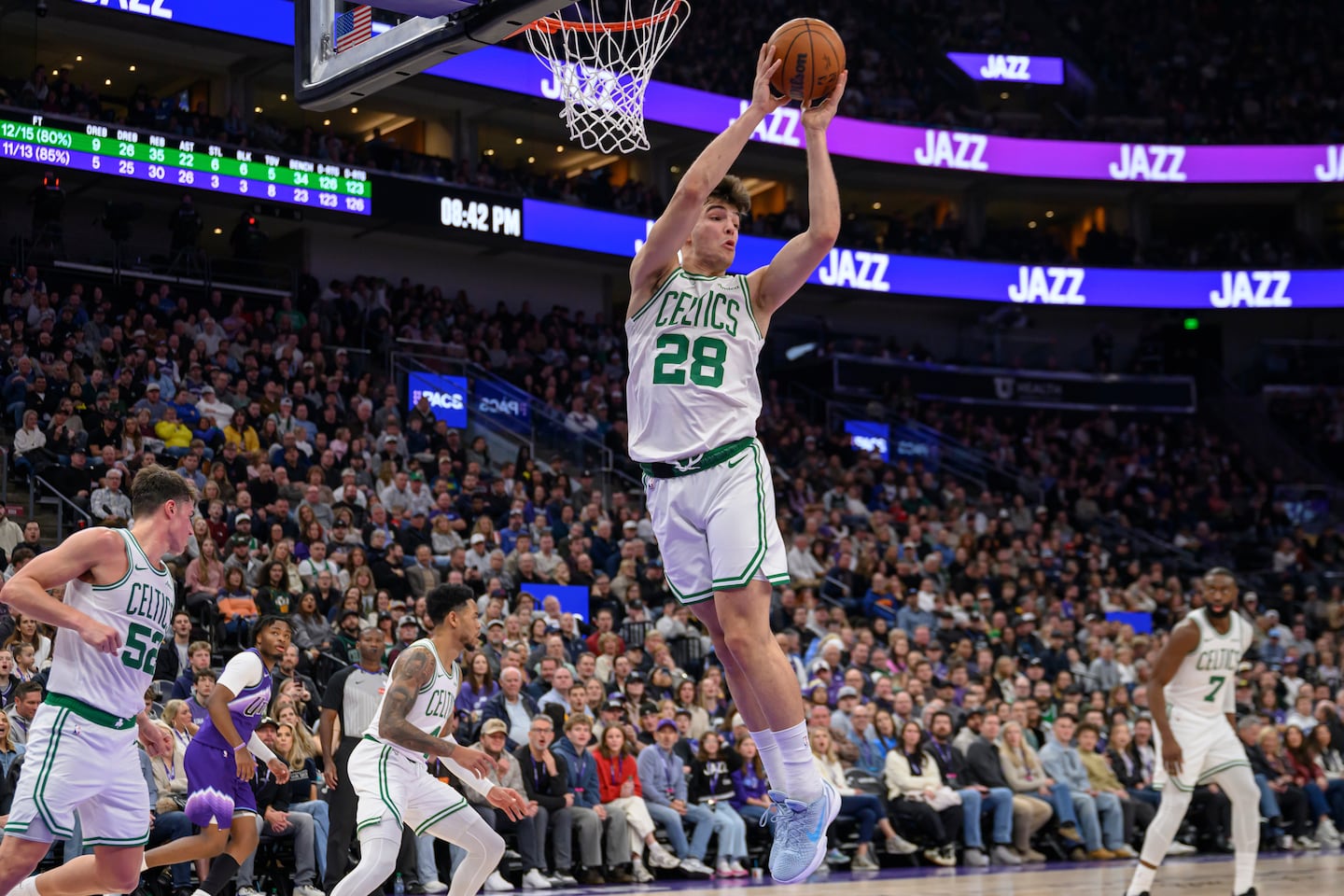 Celtics rookie Hugo Gonzalez is averaging 14.9 minutes per game.