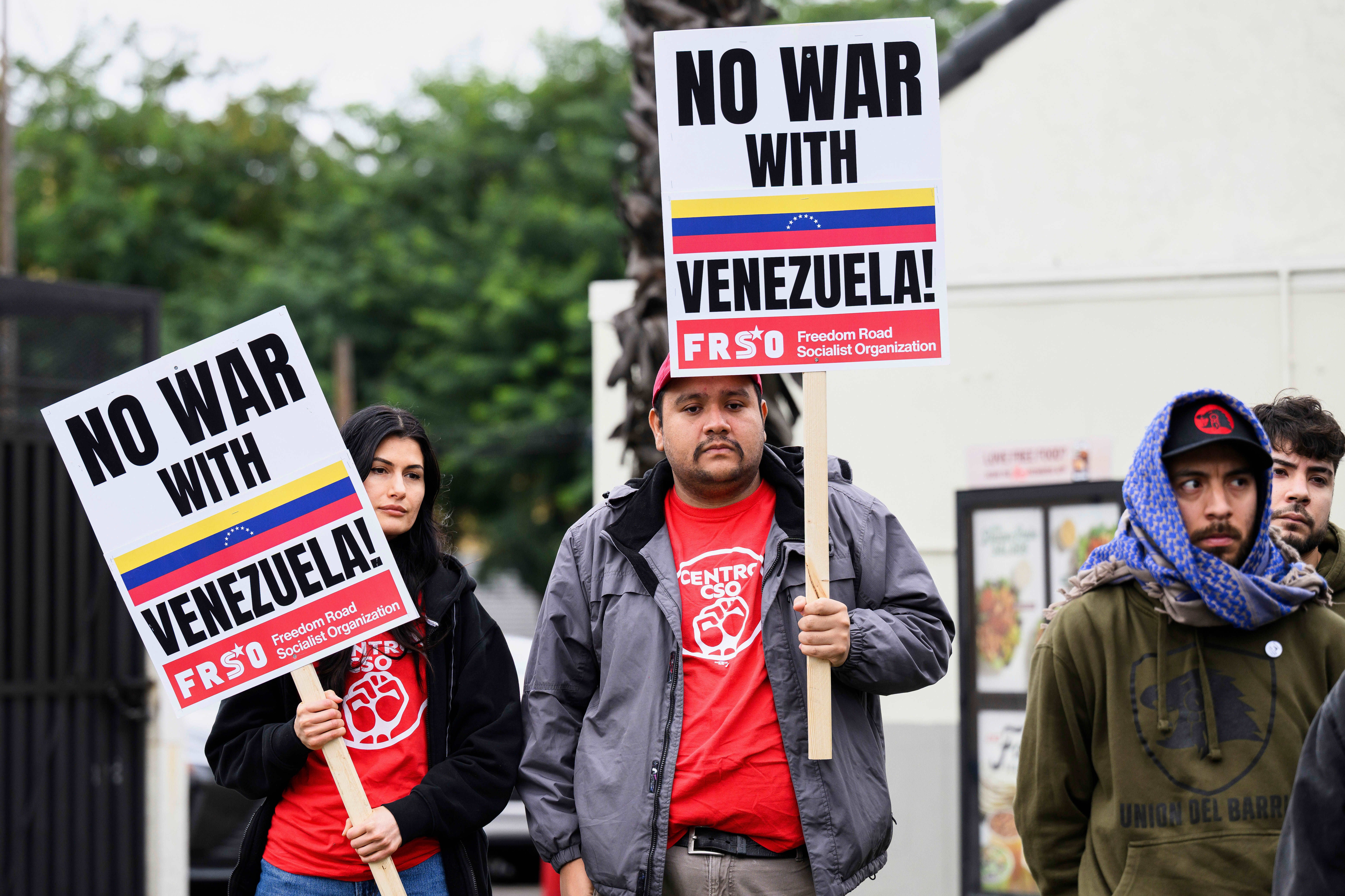 Supporters attend a Union del Barrio and Community Self Defense...