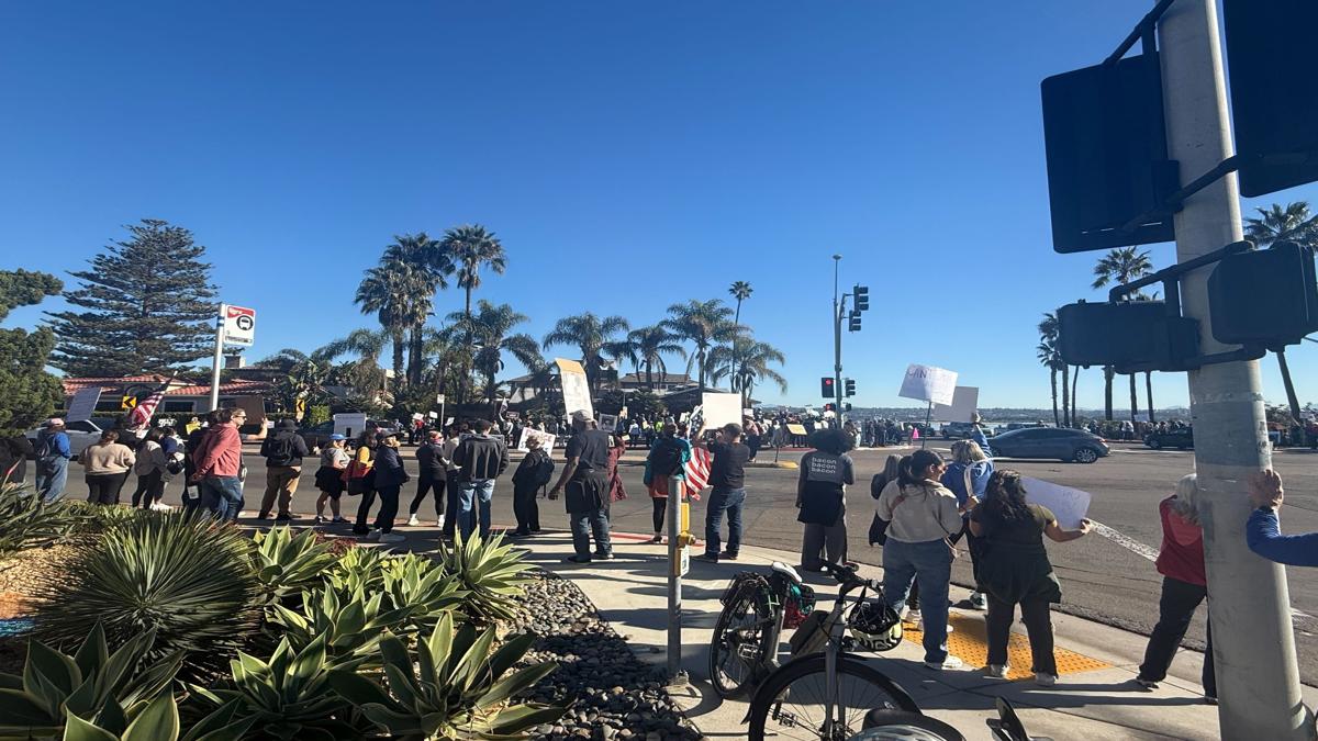 Hundreds take to the streets across San Diego County to protest ICE – NBC 7 San Diego