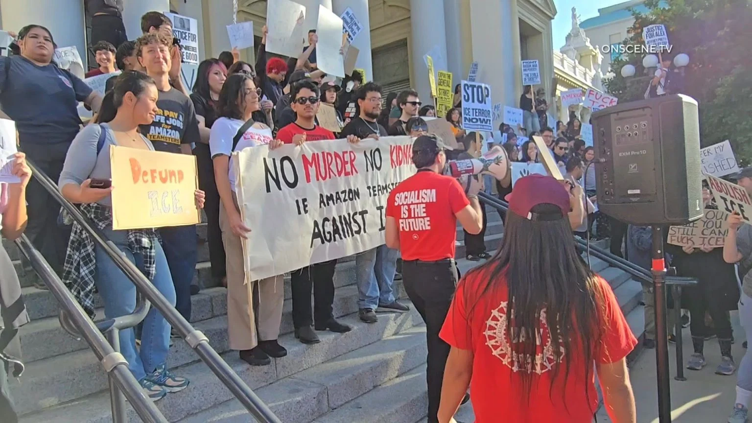 Protestors Rally Across SoCal Against ICE Funding