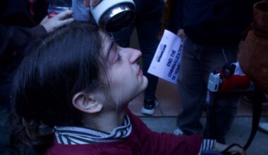 2 detained, 2 pepper sprayed