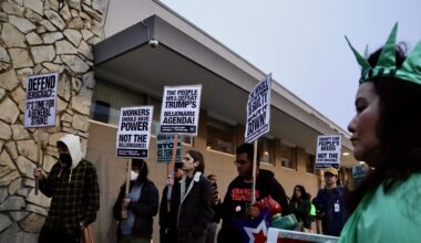 Fresno holds protest against Trump to mark one year of presidency, amid concerns of more immigration enforcement