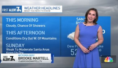 Brooke Martell’s forecast for Jan. 24, 2026 – NBC 7 San Diego