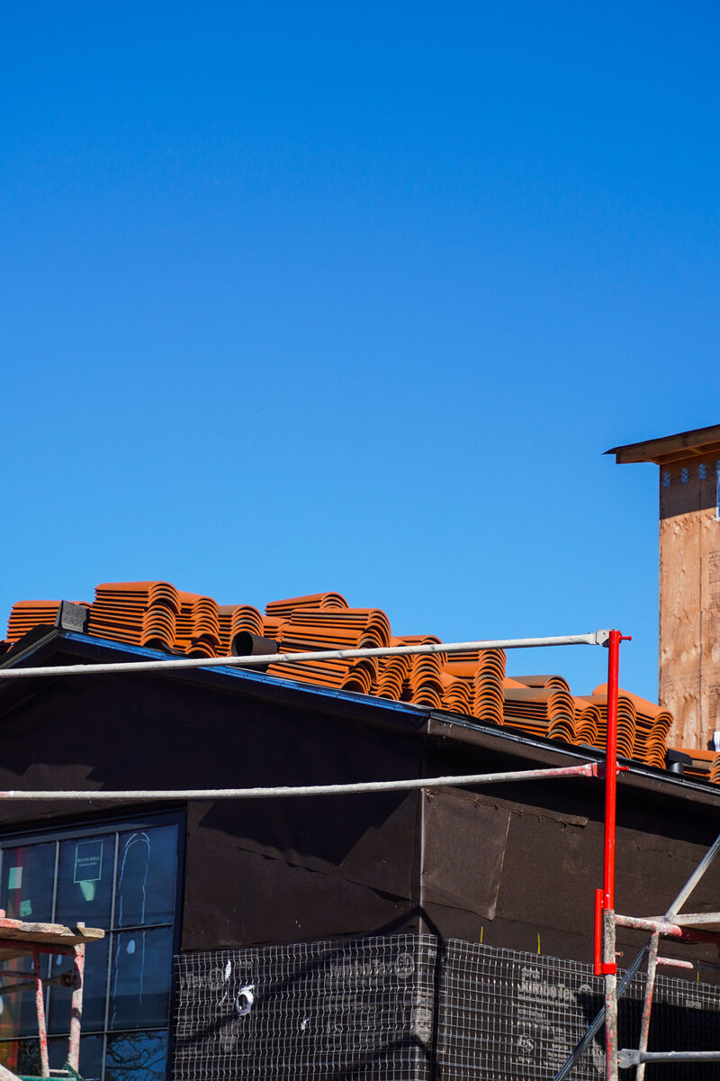 Reconstruction work in the Palisades during late fall. January 2026