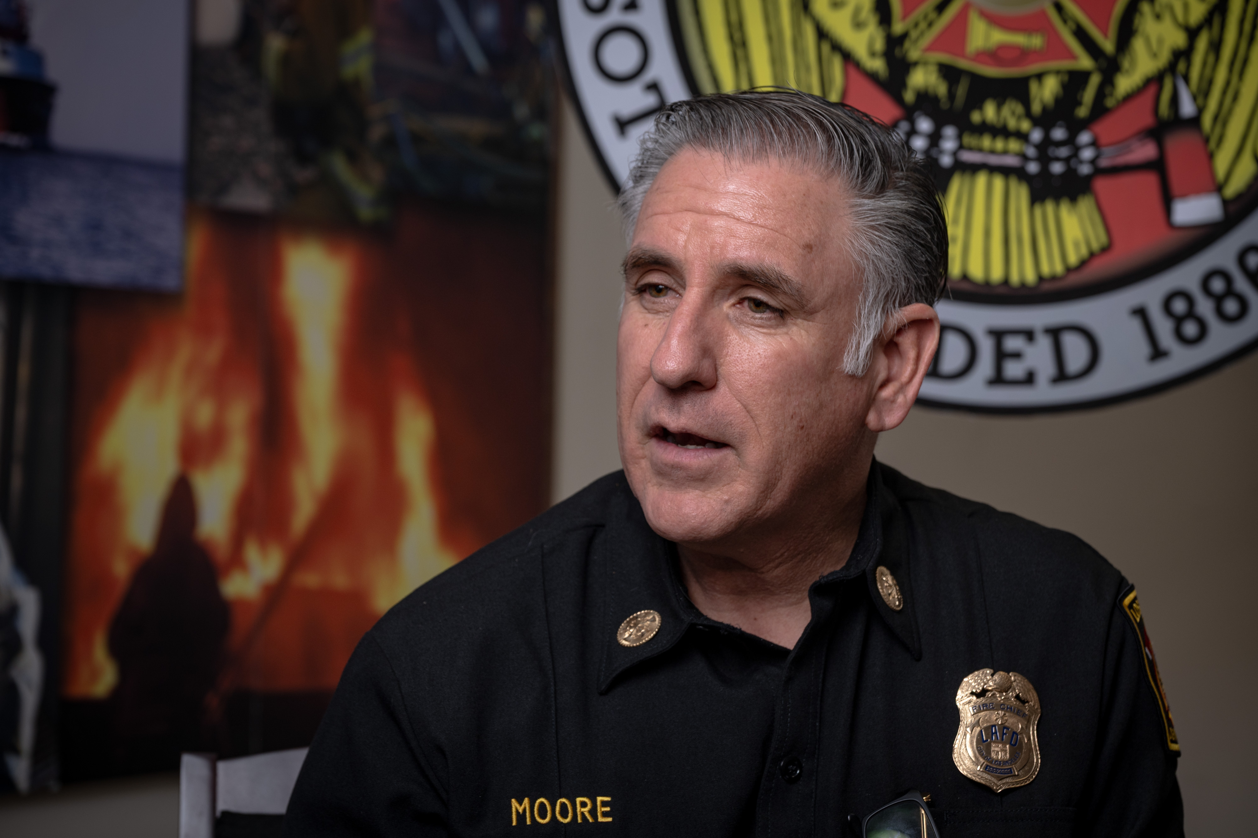 Los Angeles Fire Chief Jaime Moore discusses how the department...