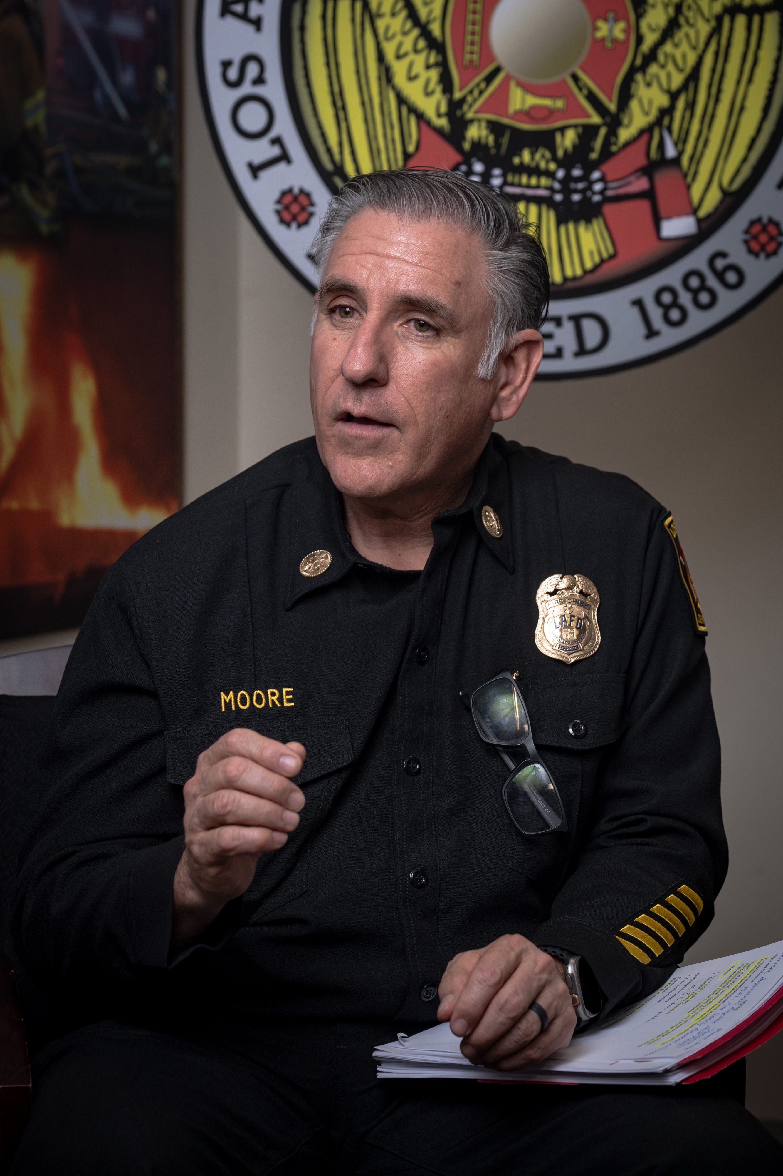 Los Angeles Fire Chief Jaime Moore discusses how the department...