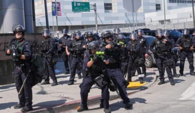 Man sues, says jaw was shattered when police shot him with a foam projectile during LA immigration demonstration – Daily News