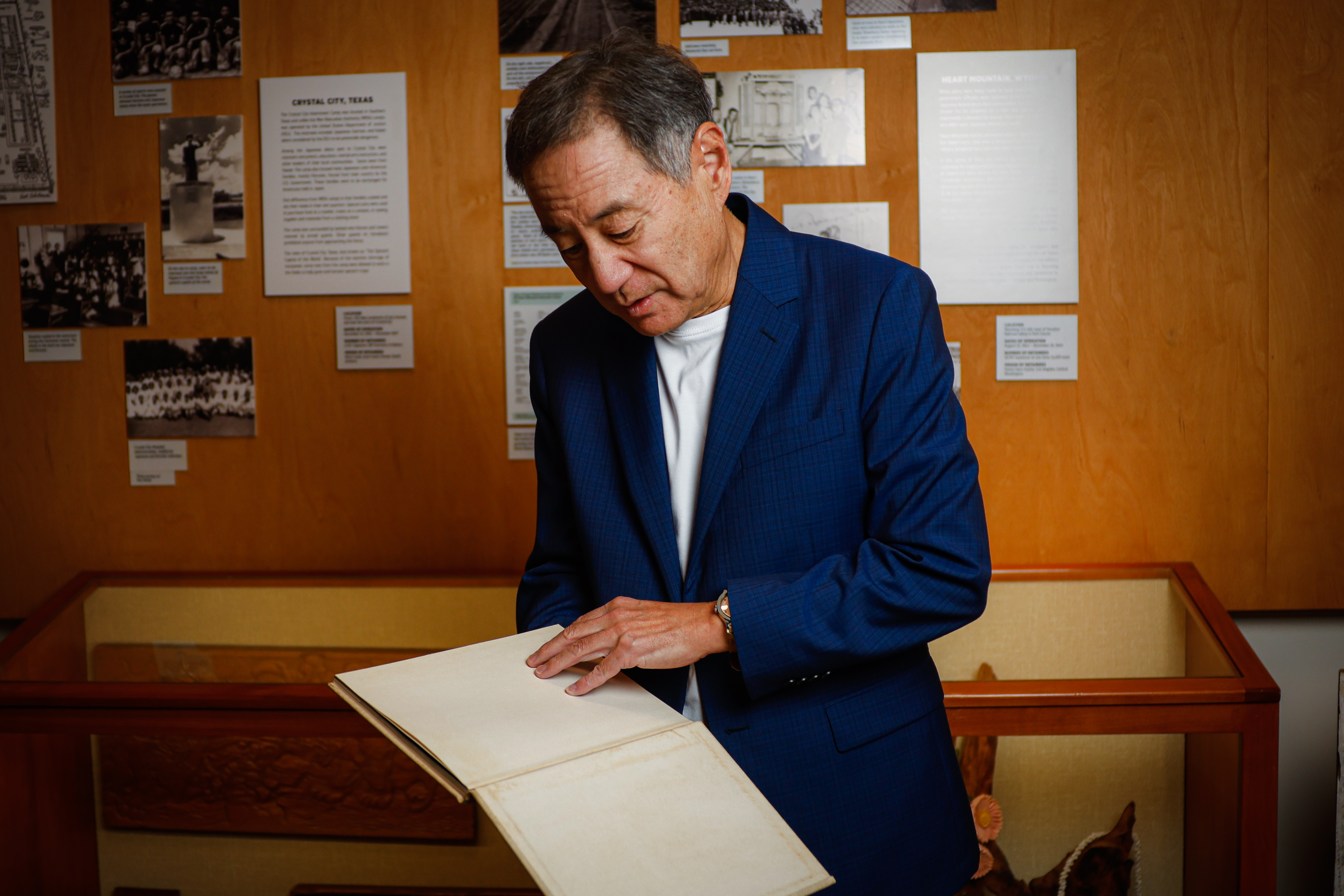 Gordon Yamate, the DEI commissioner of Los Gatos, holds his...