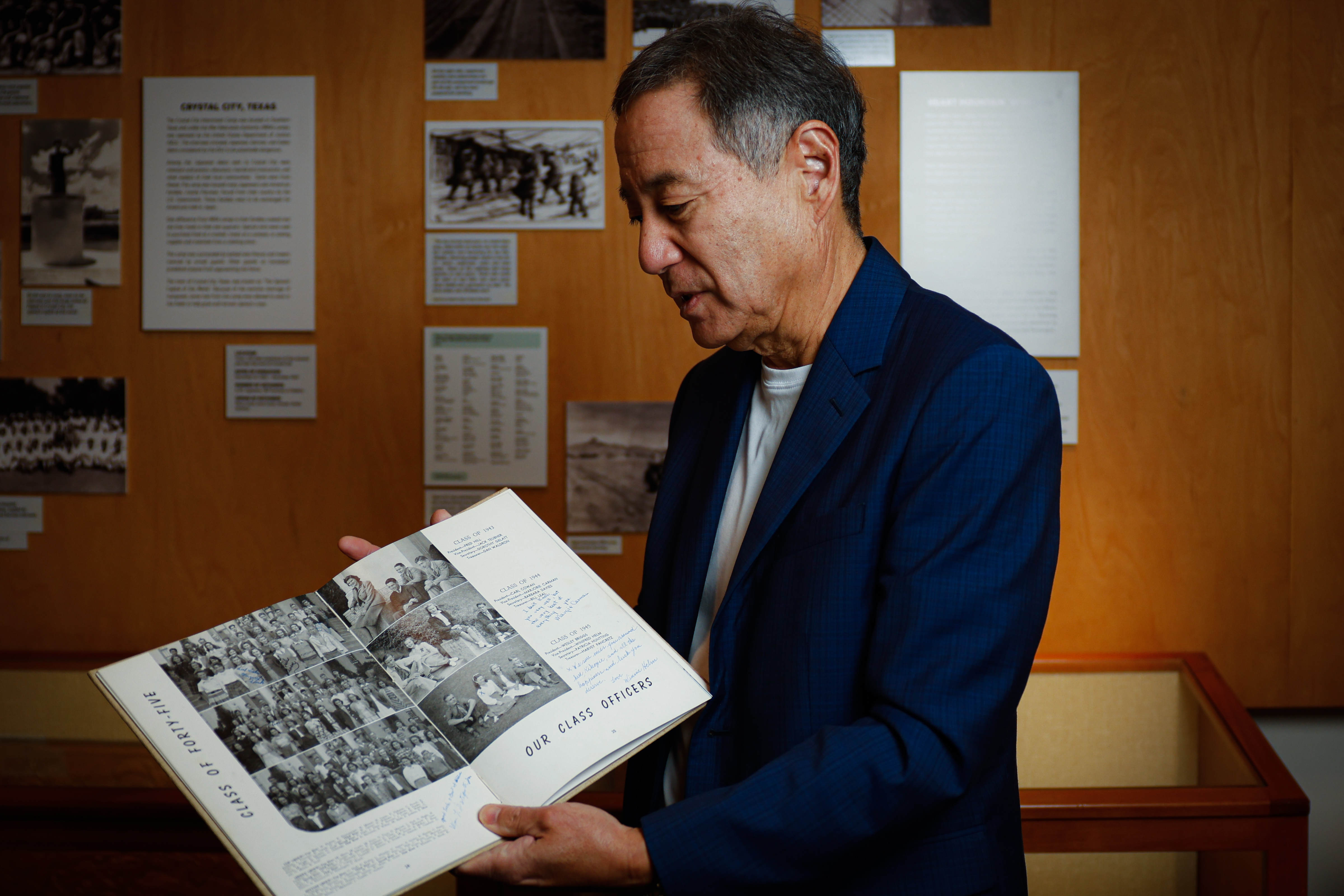 Gordon Yamate, the DEI commissioner of Los Gatos, holds his...