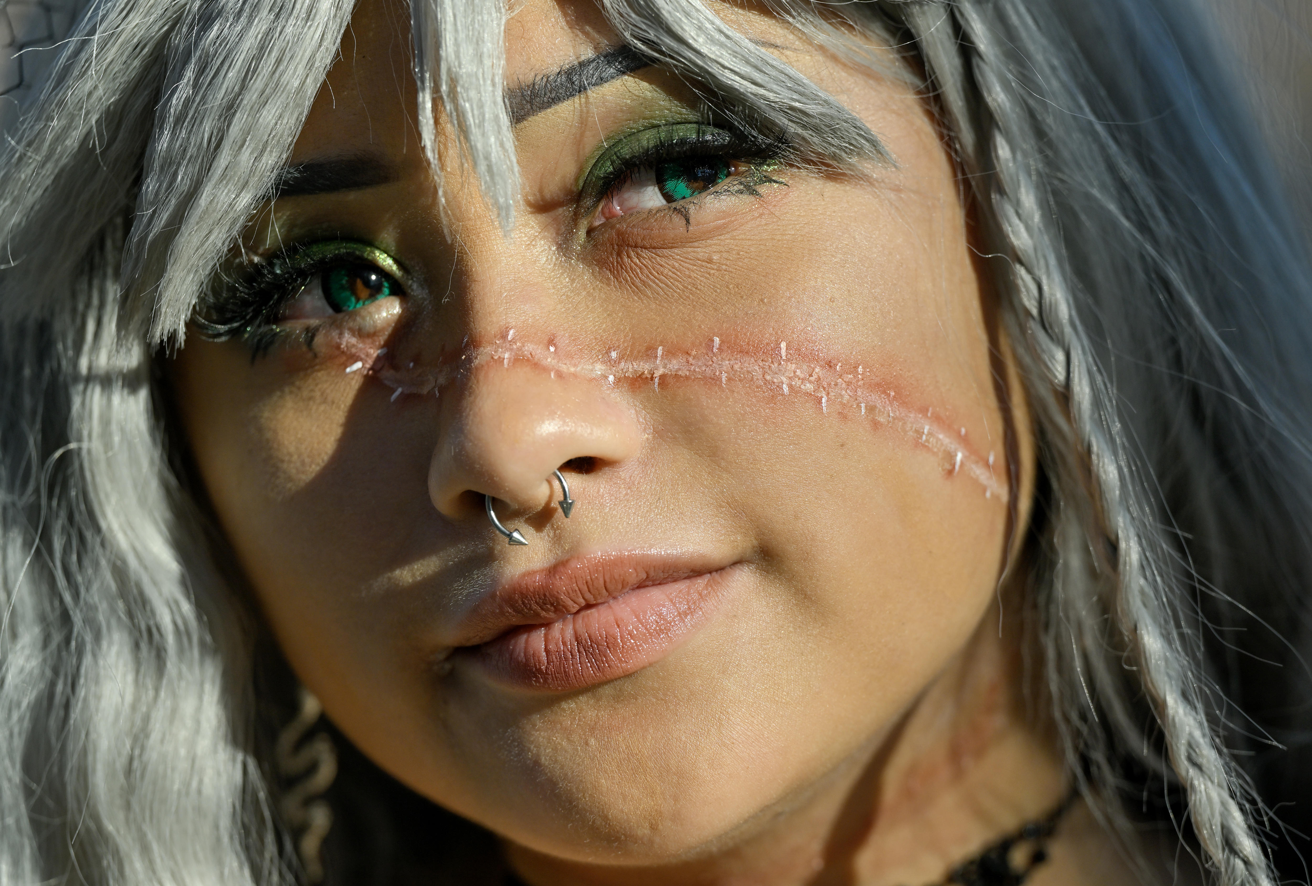 Kuâuleialoha Hoapili is dressed as Undertaker from Black Butler during...