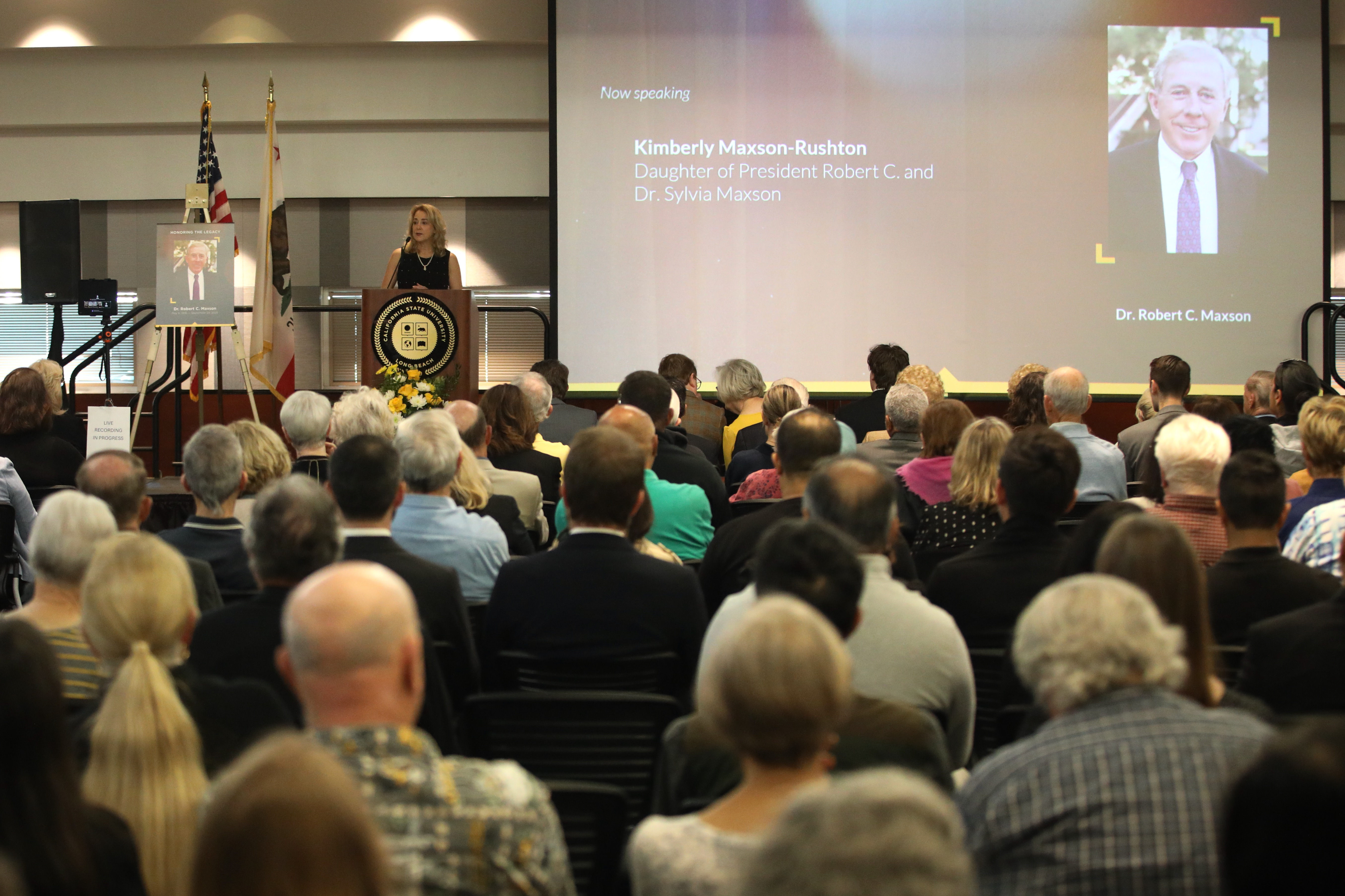 Kimberly Maxson-Rushton, daughter of Dr. Robert Maxson, honors her fatherâs...
