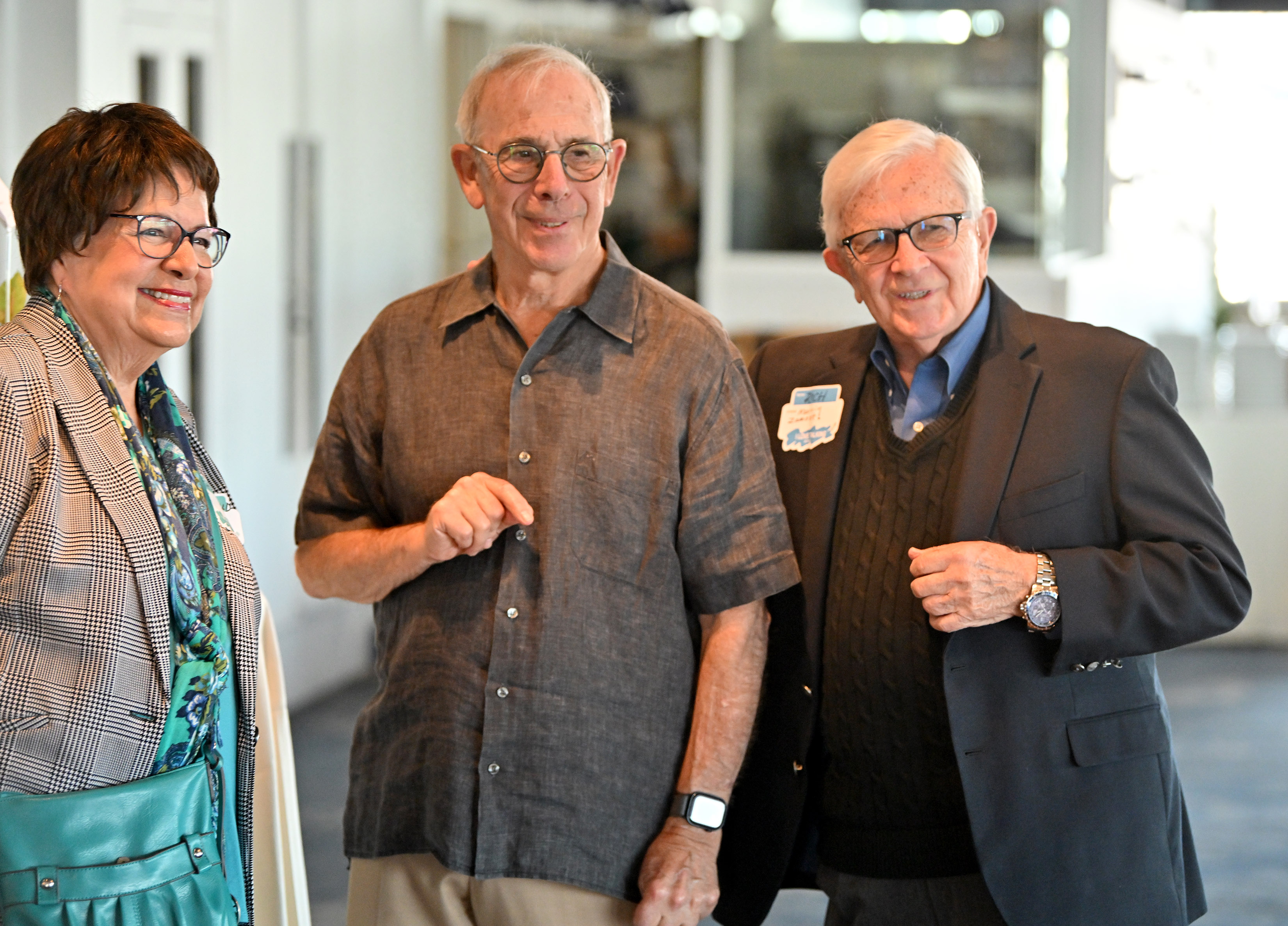 Pat and Rich Archbold attend a farewell reception for Dr....