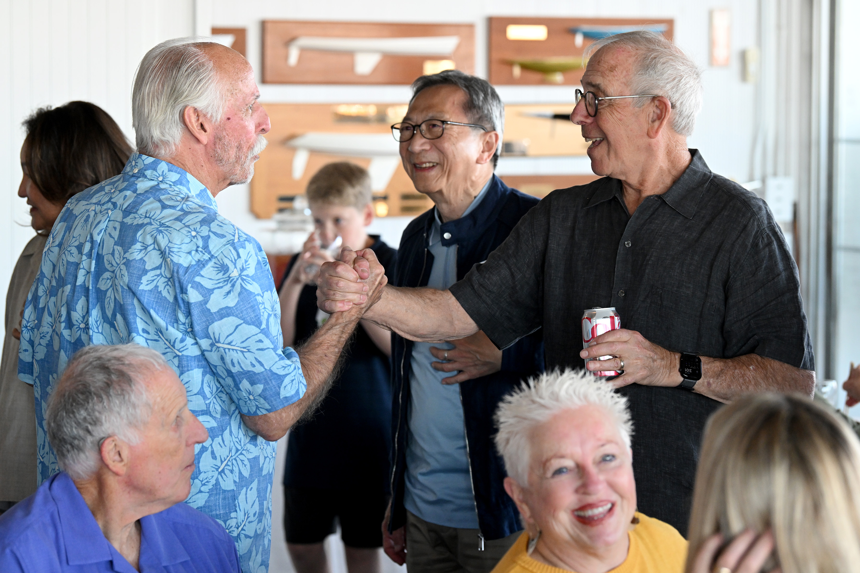 Long time patient Greg Tedesco greets his doctor, Dr. Marvin...