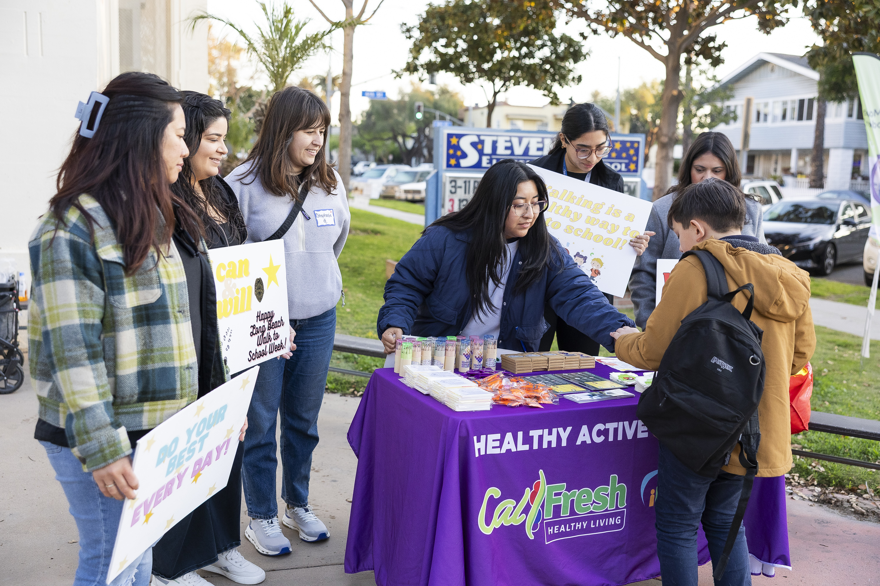 Community members participate in various Healthy Active Long Beach program...
