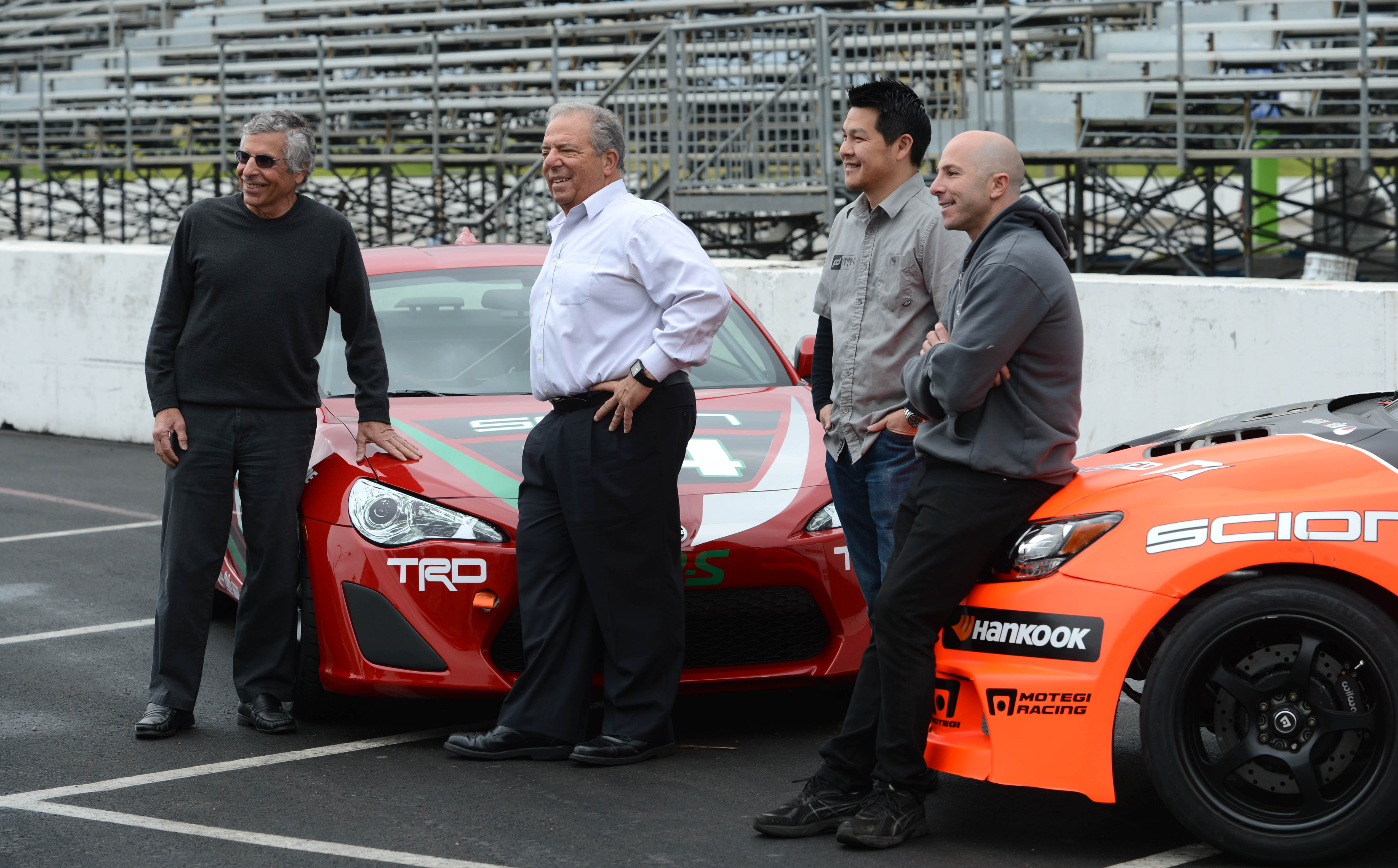 From left to right, Grand Prix Association of Long Beach...