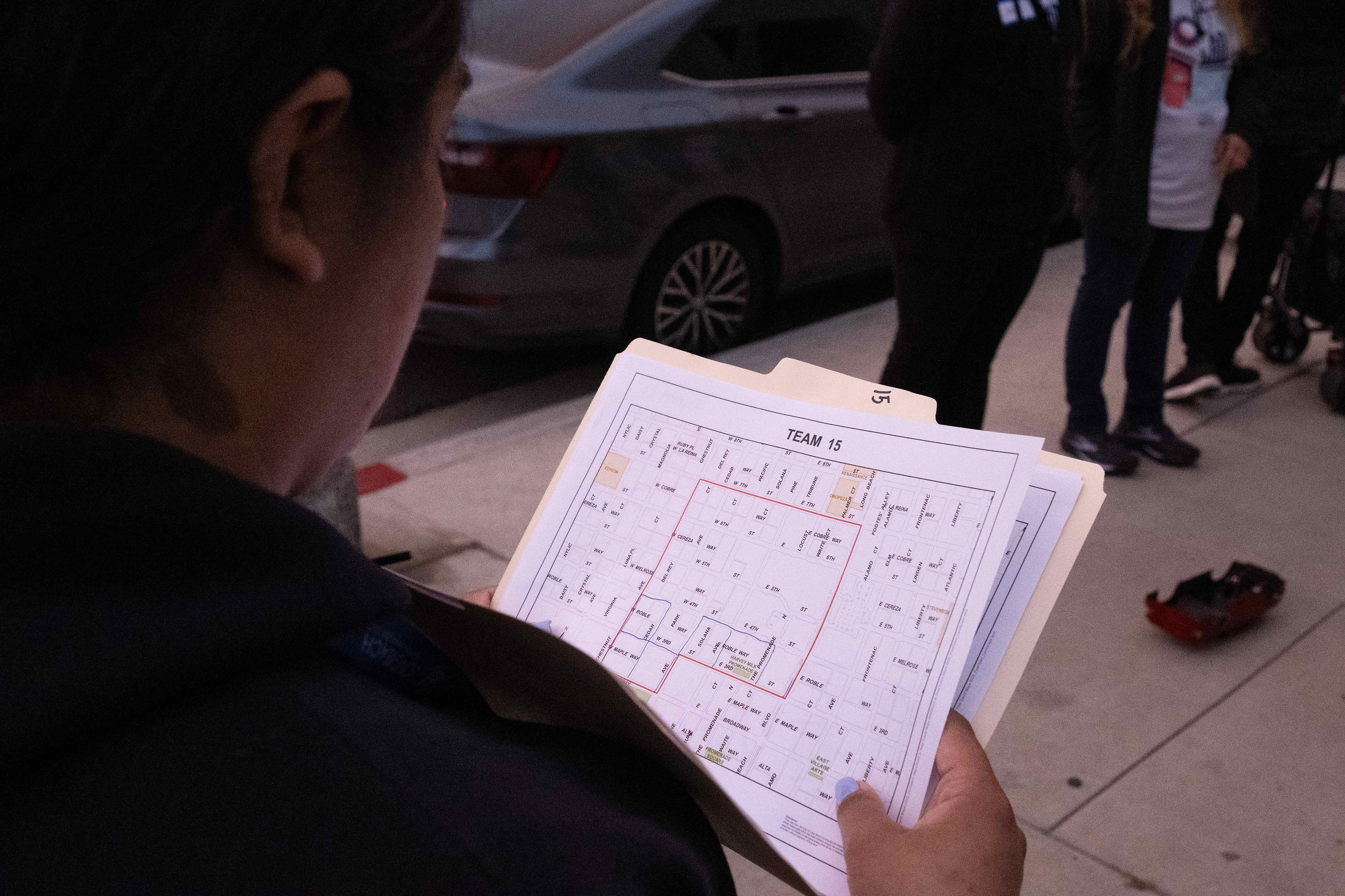 Katelyn Jaramillo leads a group of volunteers during the 2026...