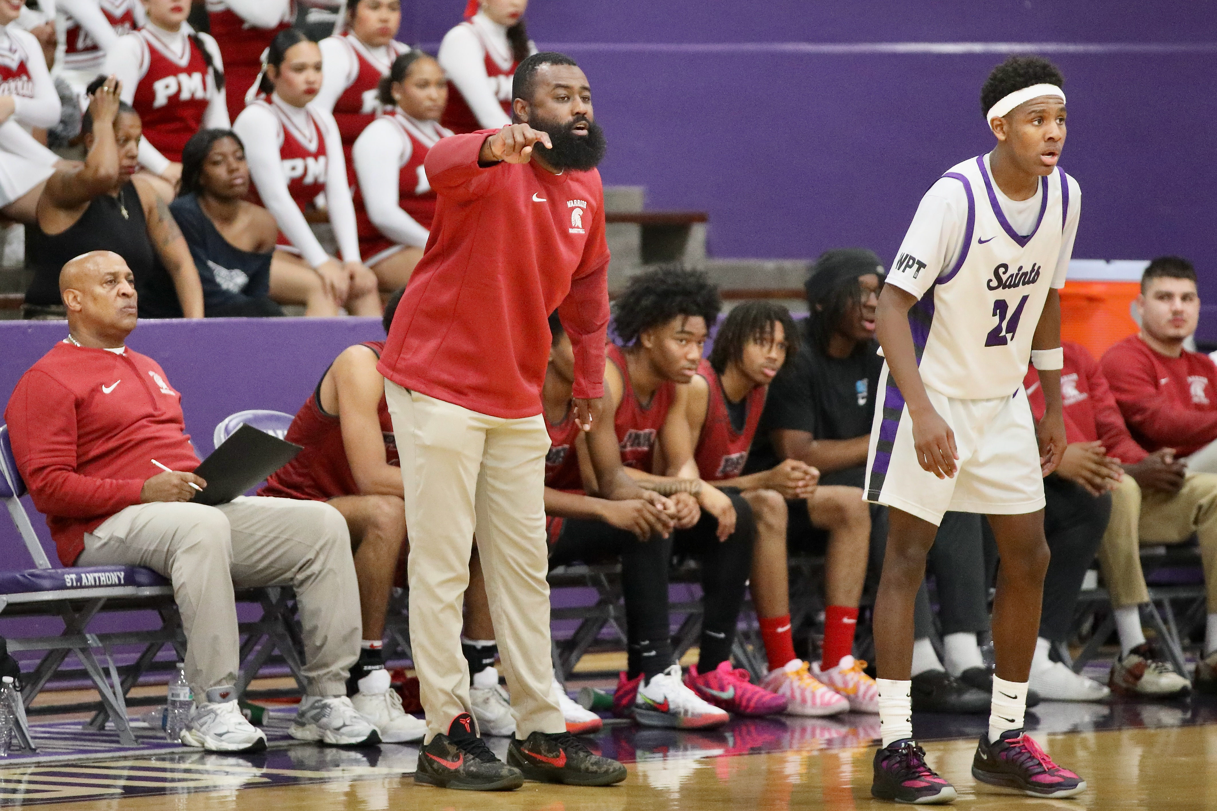 St. Pius X-St. Matthias head coach Donte Archie calls out...