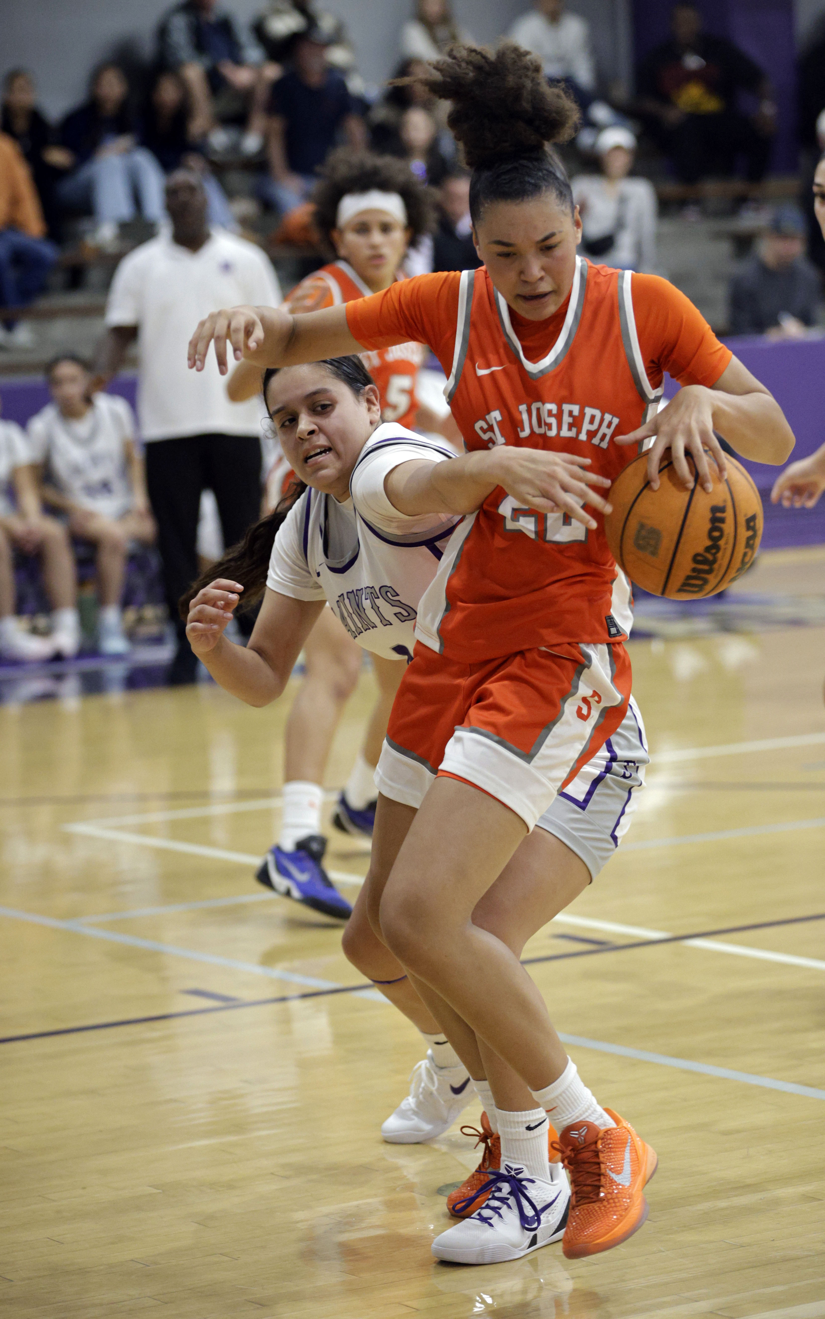 St. Anthonys Jordyn Ramirez (4) tries to steal the ball...