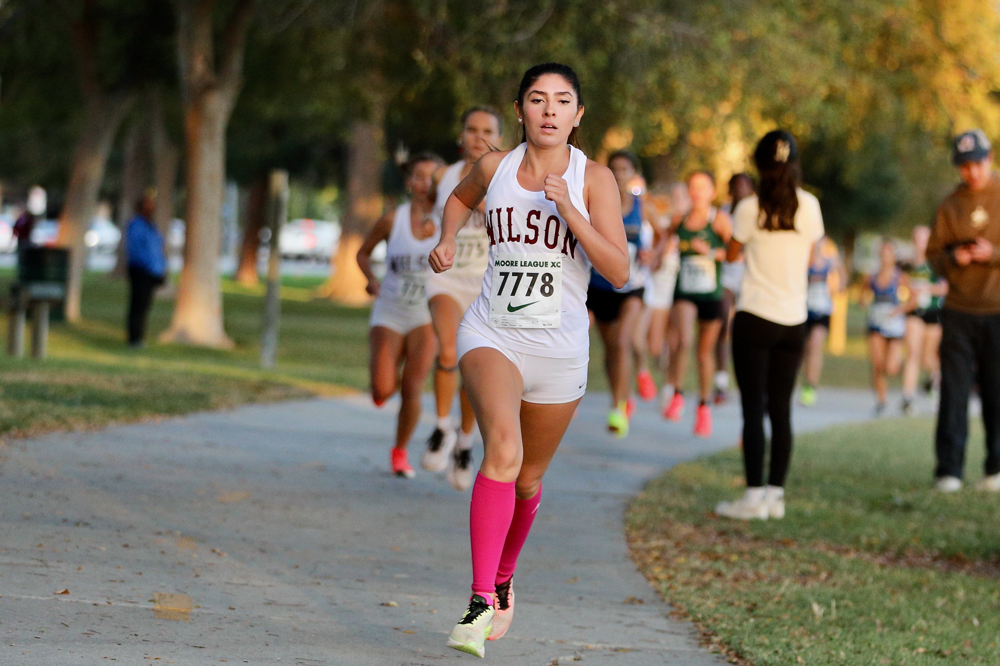 Wilsonâs Nadia Mejia has an early lead en route to...
