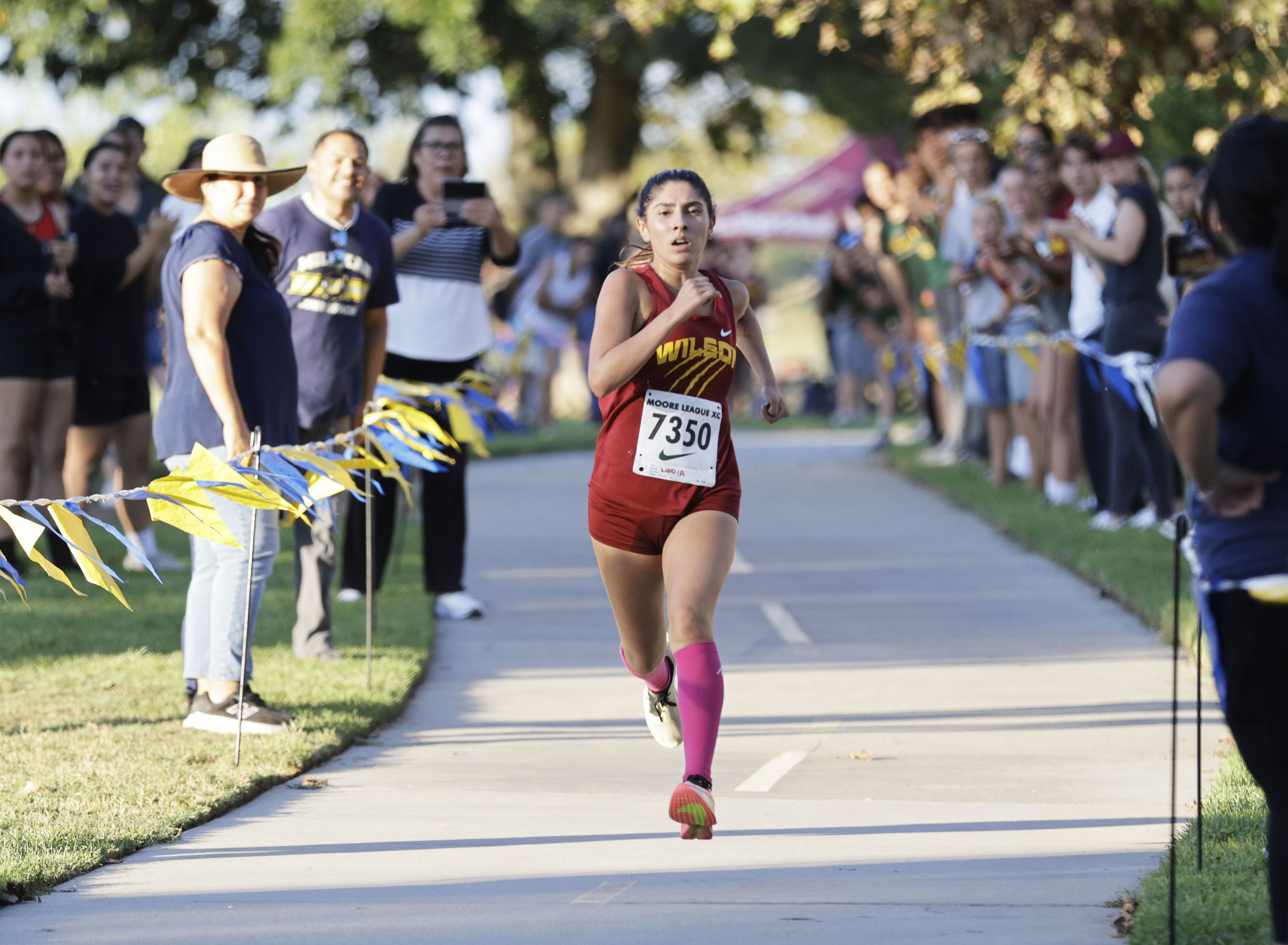 Wilson’s Nadia Mejia races with a nice lead at the...
