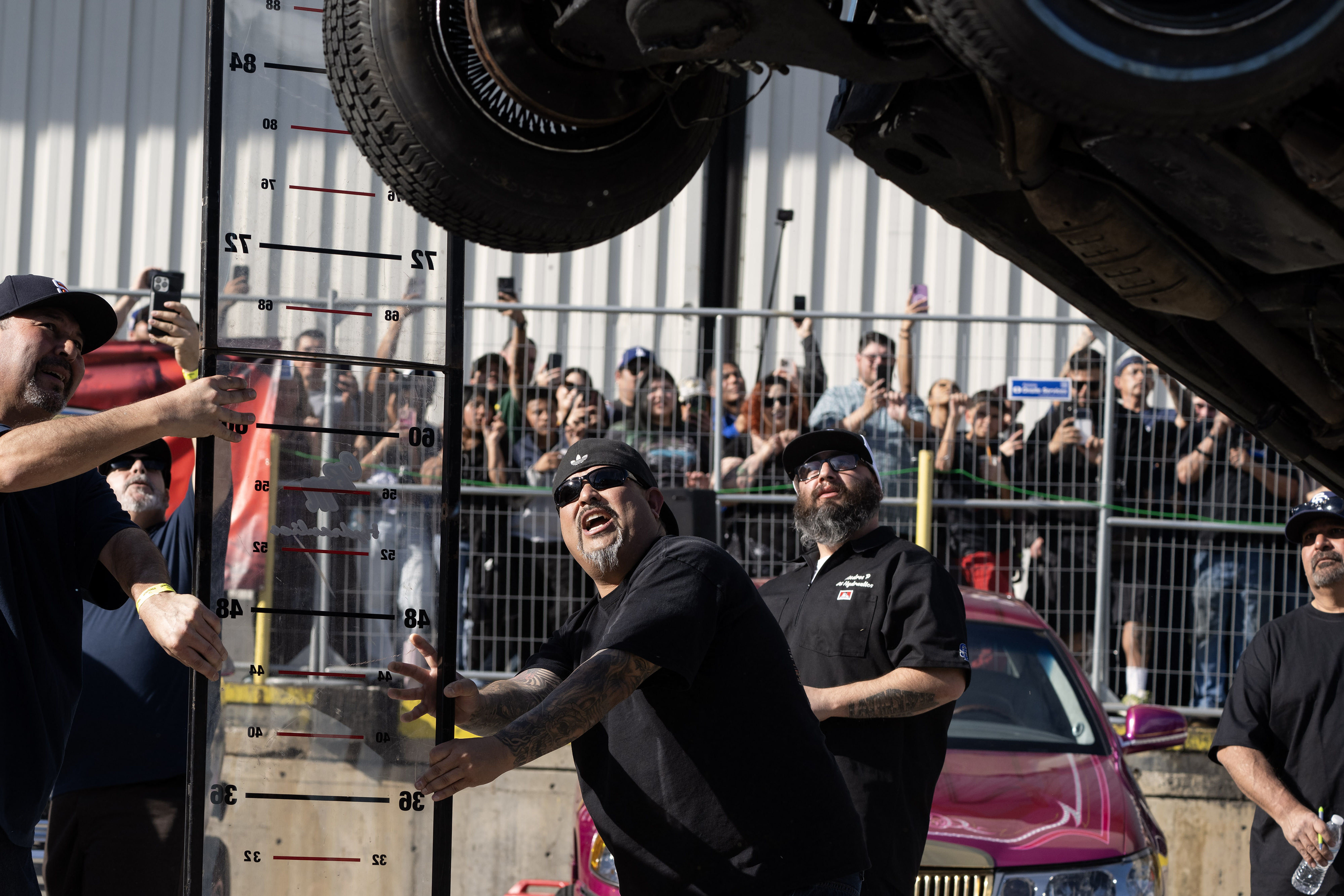 The Lowrider Super Show features a hop competition at the...